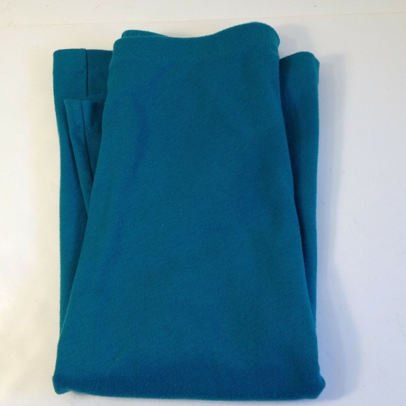 Vintage Silver Threads Green Soft Flowing Long Skirt Size Large Made in USA - Picture 12 of 12